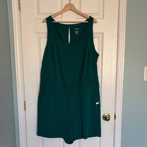 Torrid stretch active romper with surplice back